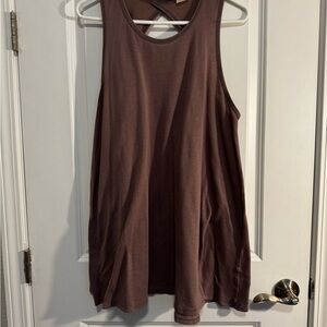 Brown Oversized Women's Top